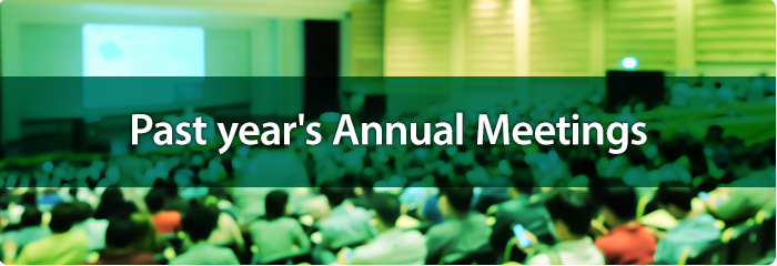 Past year's Annual Meetings